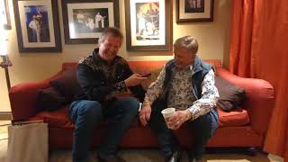 Joe Don Baker sings with Bill Anderson backstage at the Grand Ole Opry