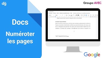 Comment numéroter les pages sur Google Docs ?