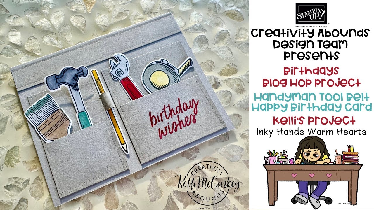 Поздравительная открытка с поясом для инструментов «Настоящий мастер» — набор «Надежные инструмен...