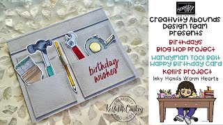 Handyman Tool Belt Happy Birthday Card - Trusty Tools Bundle - Stampin’ Up! - Inky Hands Warm Hearts