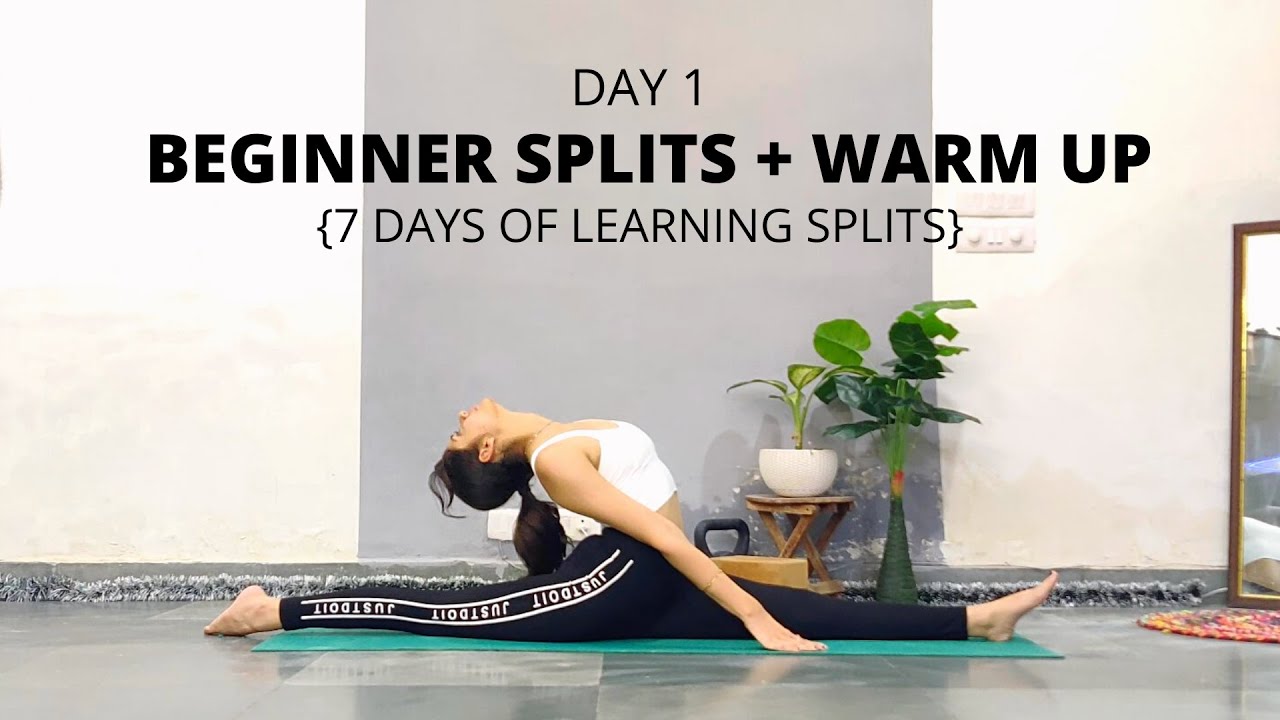 Learning Splits 15-minutes Beginner Split Stretches | Warm up for splits tutorial (7 ...