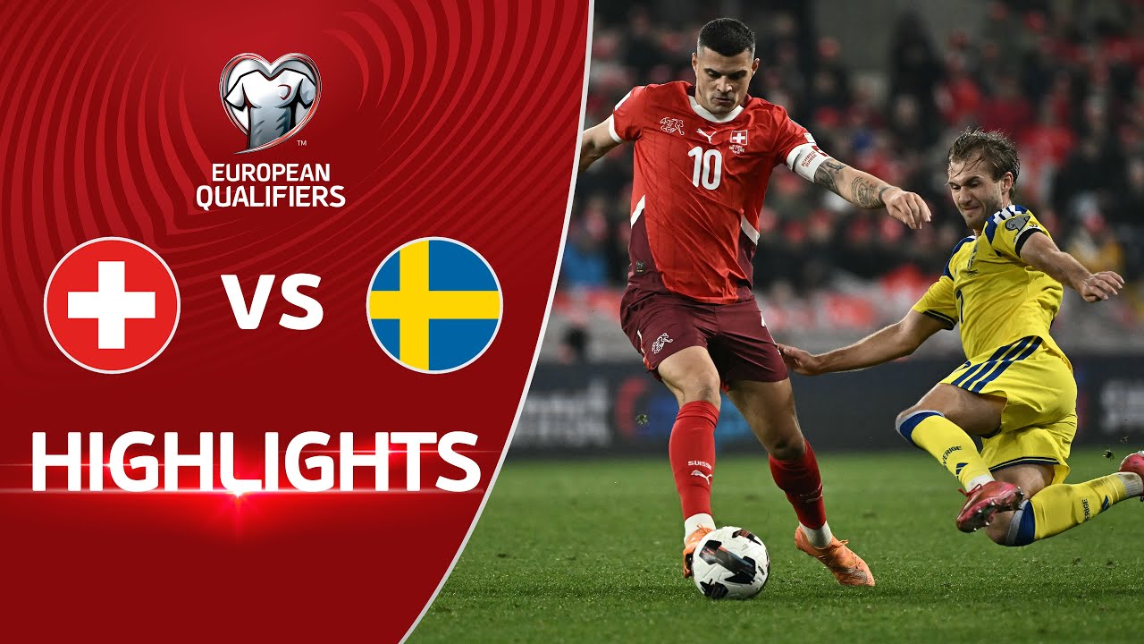 [Highlight] World Cup 2026 European Qualifiers : Switzerland vs Sweden (16-11-68)