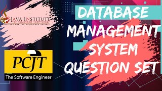 DBMS Question Set 12 | 1st Year | Semester 01 | Java Institute