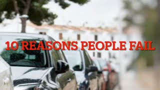 Top 10 reasons why people fail their driving test