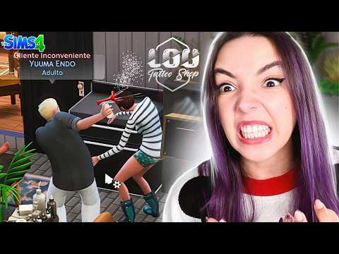 Os piores clientes chegaram na Lou Tattoo Shop! The sims 4 #41