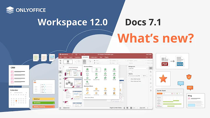 Introducing ONLYOFFICE Docs 7.1 & ONLYOFFICE Workspace 12