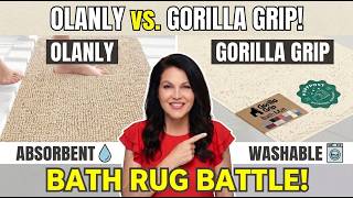 Olanly vs Gorilla Grip Non-Slip Bath Big Rug Showdown!