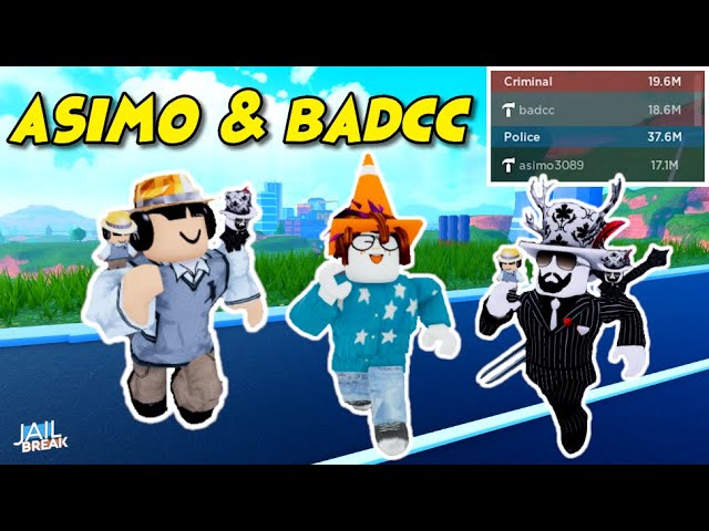 Playing With Asimo And Badcc They Gave Me Roblox Jailbreak Youtube - badcc profile roblox