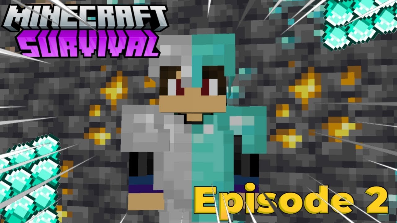 Making Full Diamond Armour in 1 Hour 🤩| Minecraft survival series 🤩ep 2 ...