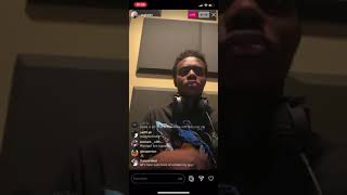 (Ssgkobe) Jakobe snippet a song on IG live