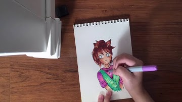 My First Time Using COPIC Markers! (RAIN)