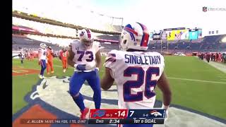 Josh Allen does crazy Fake Throw Handoff for Touchdown but it’s called back | Bills @ Broncos