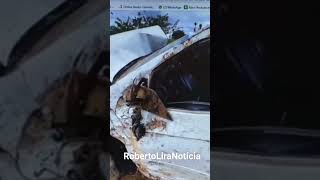 Carro capota e deixa uma pessoa sem vida na região; imagens do veículo bastante destruído. #youtube Carro capota e deixa uma pessoa sem vida na região; imagens do veículo bastante destruído. #youtube