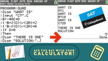 How to Program the Quadratic Formula on for TI-83/84/89 Calculator (Step-By-Step)