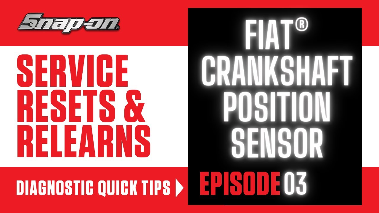Fiat 500 Crankshaft Position Sensor Replacement & Relearn Quick Tip