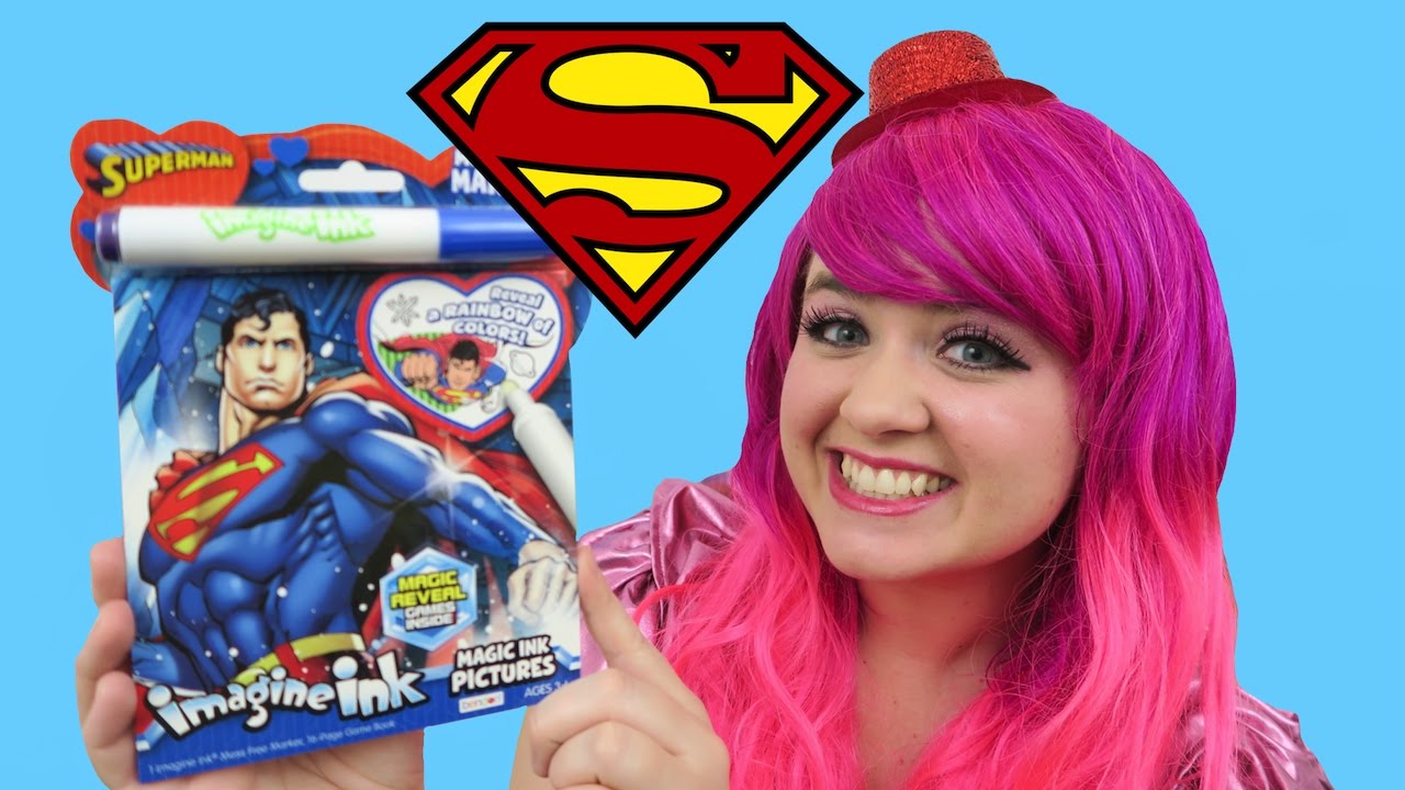 kids anka Superman Magic Ink Coloring & Activity Book Imagine Ink | KiMMi THE CLOWN