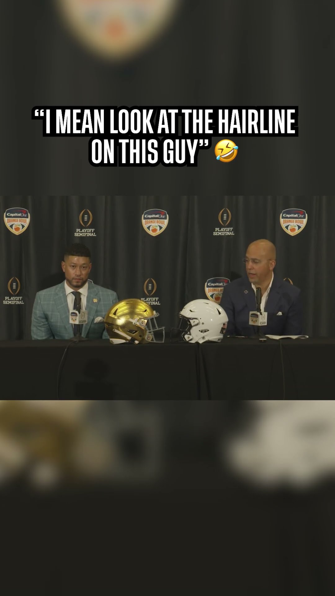 James Franklin on Marcus Freeman ? #cfb #football #pennstate #notredame