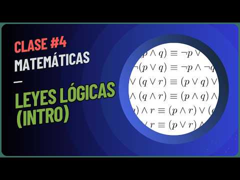Lógica #4 (Leyes lógicas, introducción)