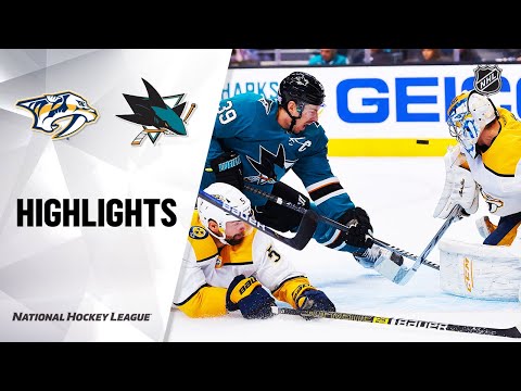 nhl-highlights-|-predators-@-sharks-11/09/19