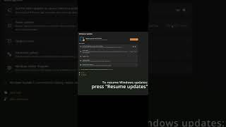 How to resume W11 Updates 🔁 #windows #updates #windows11 #windowsupdate