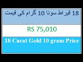 Gold Rate Today in Pakistan 18K  21K  22K  24K  05-03-2020  FBTV Markets