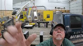 Putting memorial benches together (MILITARY BRONZE INSTALLATION)