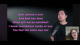 Singing hopeless war as Cherry Valance