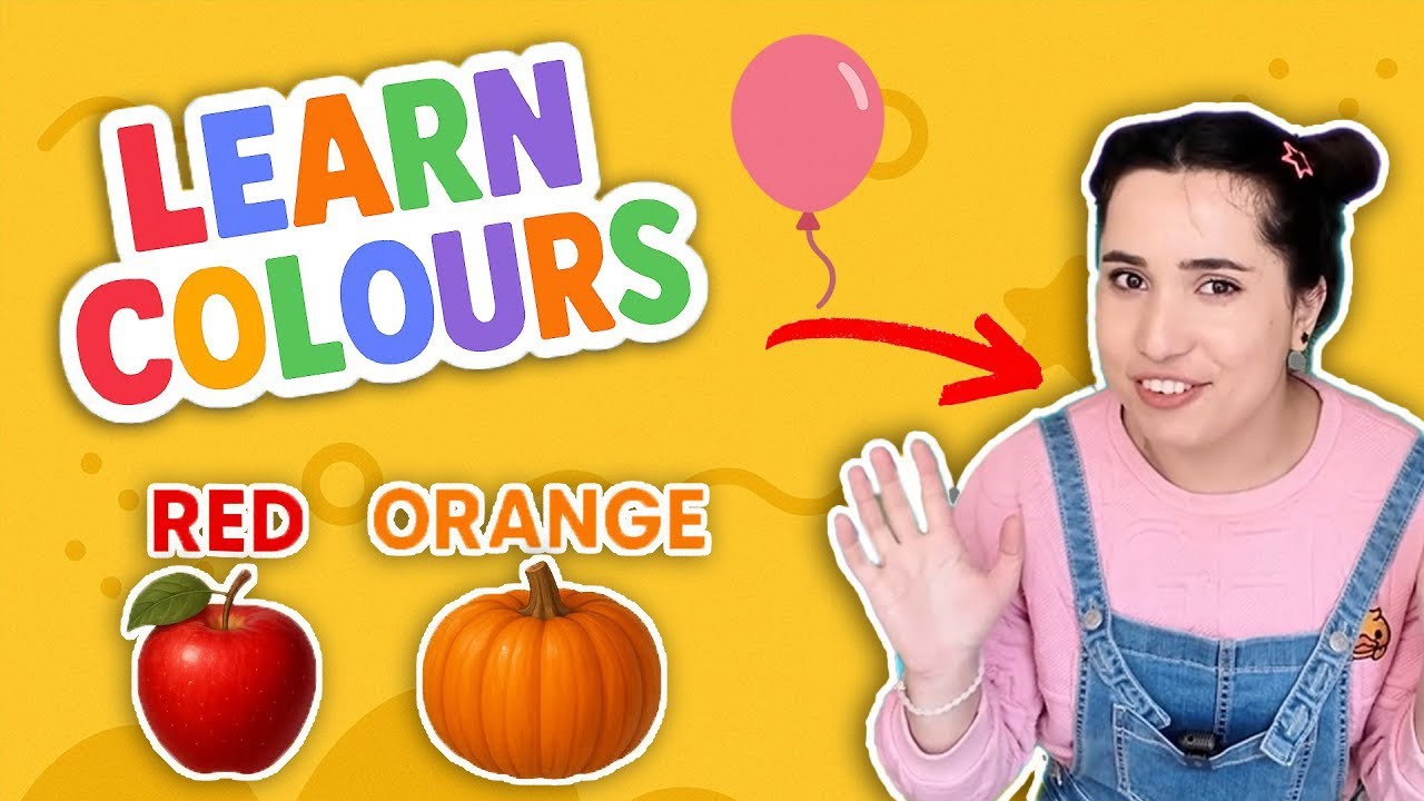 COLOURS Vocabulary| Learn Colours for kids with miss bubbles esl  