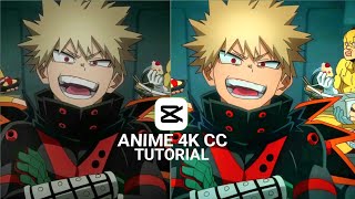 4K Cc Quality Tutorial In Capcut I4K Anime Edit Tutorial Capcut Edit Tutorial.