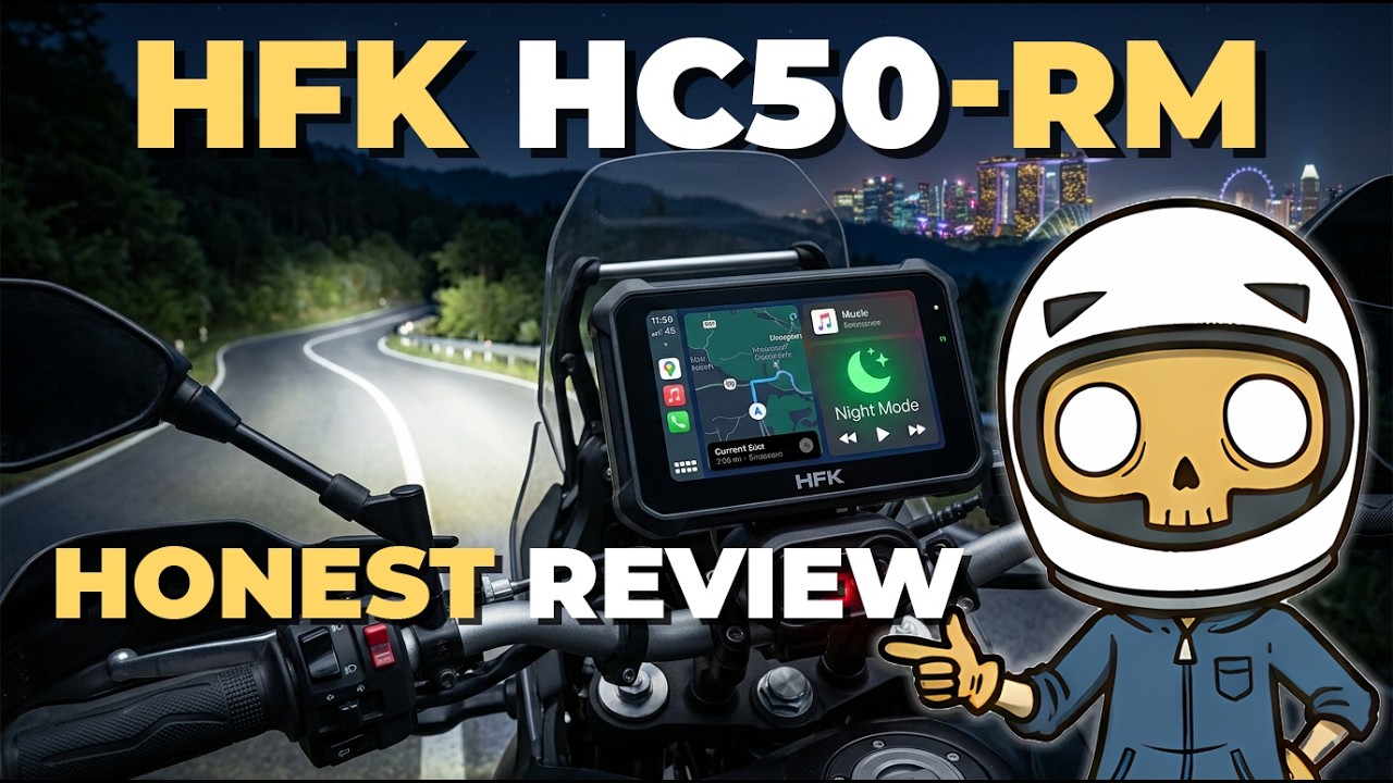 2K Motorcycle Dashcam & CarPlay: HFK HC50-RM