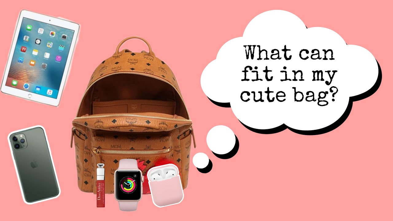 WHAT CAN FIT IN A MCM MEDIUM BACKPACK?