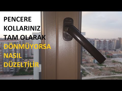 YARIM KALMIŞ PENCERE KOLLARINI ZORLAYIP  KİLİT MASRAFINA GİRMEYİN !