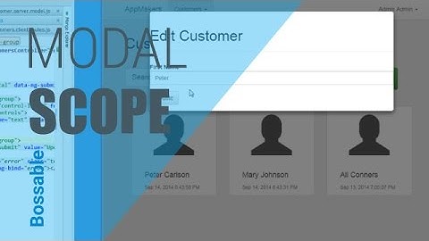 Bossable.com - MEAN Stack: 20 - Pass Customer Details to an Angular UI Modal