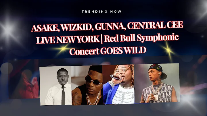ASAKE, WIZKID, GUNNA & CENTRAL CEE Set New York on FIRE! 🔥 | Red Bull Symphonic Concert Went Wild