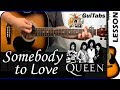 How to play Somebody To Love π§π - Queen / Guitar Tutorial πΈ