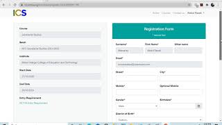 How to apply for a course