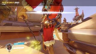 Roadhog gets a grenade up the...