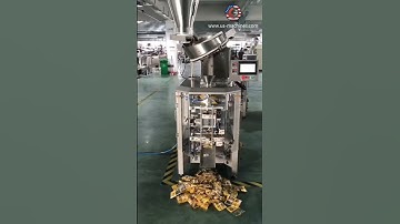 Nuts walnut vertical counting filling sealing bag packaging machine testing video