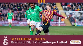 MATCH HIGHLIGHTS: Bradford City 2-2 Scunthorpe United