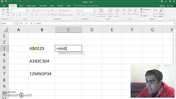 ¿Qué hace la función MID en Excel?