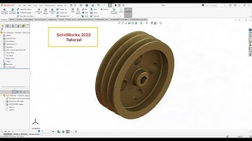 SolidWorks 2022 Tutorial V-Belt Pulley Design