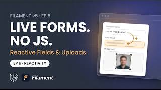 Build a Laravel Admin Panel with Filament v5 | Ep 6: live(), Get/Set & File Uploads