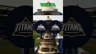 IPL TEAM (GT 2022) VS (GT 2026) ✅ #cricket #comparison #tataipl #gt2022 #gt2026