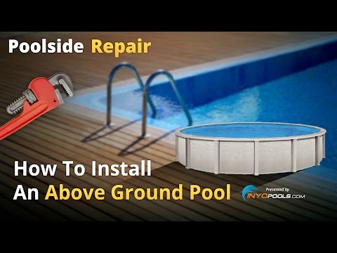 プールサイドの修理：地上プールを設置する方法