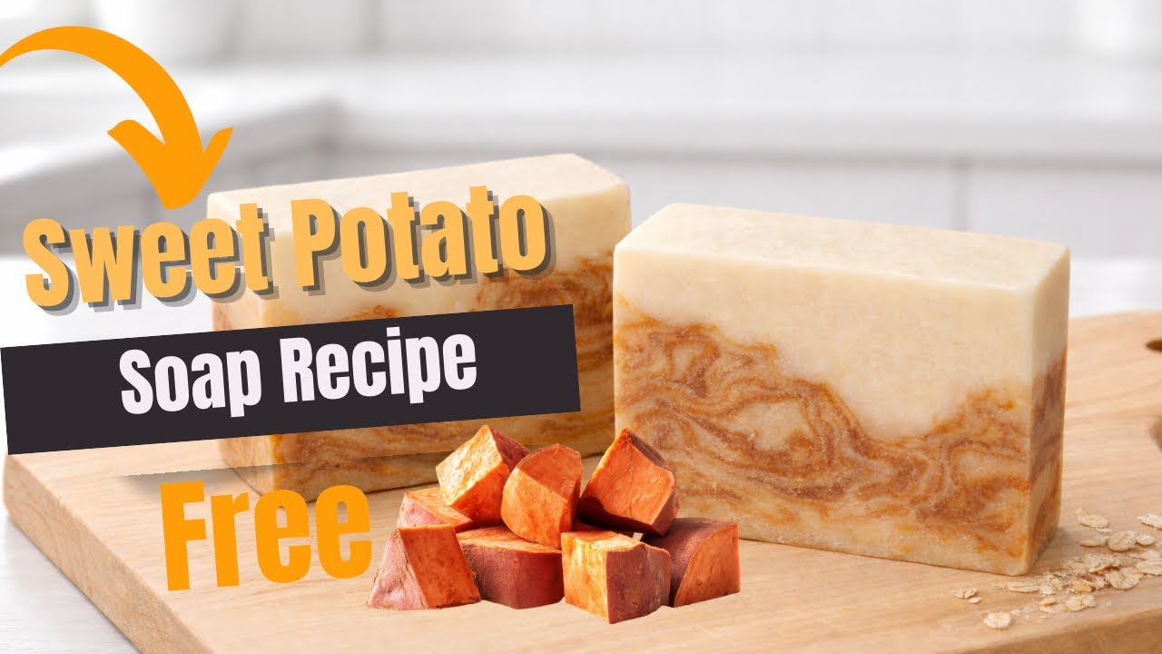 Рецепт мыла из сладкого картофеля, сделанного своими руками, бесплатно доступен на Patreon #мыло ...