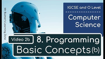 IGCSE Computer Science 2023-25 ​​- Topic 8: Programming (2b) - Basic Concepts - Strings & Operators