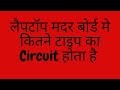 लैपटॉप  मदर बोर्ड   मे कितने  टाइप  का  Circuit होता  है .in hindi explain