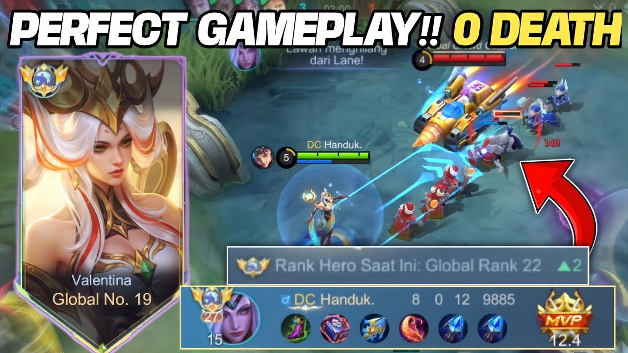 GLOBAL VALENTINA PERFECT GAMEPLAY!! TERLALU SERU, KALIAN WAJIB NONTON SIH!! - MOBILE LEGENDS
