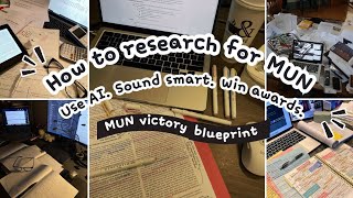 How to Research for MUNs Like a Pro (Using AI the Smart Way 💀)