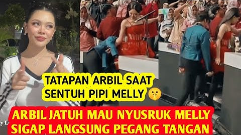 DETIK-DETIK Arbil Hampir Terjatuh, Melly Sigap Pegang Tangan! (Tatapan Penuh Makna)